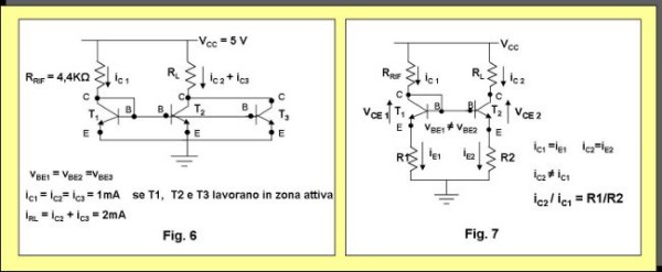 specchio di corrente configurazione circuitale