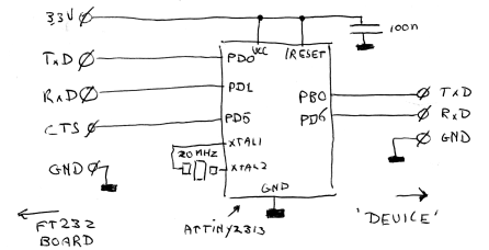 convertitore automatico ATTiny2313